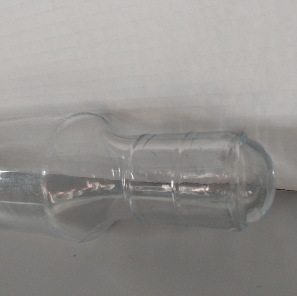 Vintage Clear Glass Rolling Pins Long With Metal Lid - Picture 5 of 5